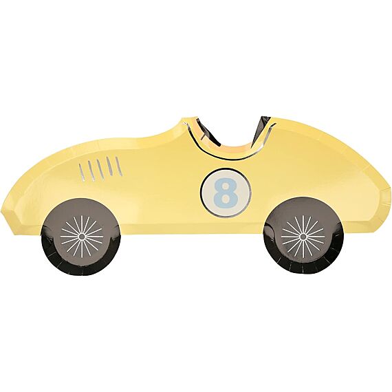 Feestborden Race Car Plates - Set Van 8 - Feestbordjes Meri Meri - In den Olifant