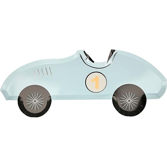 Feestborden Race Car Plates - Set Van 8 - Feestbordjes Meri Meri - In den Olifant