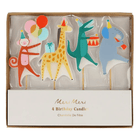 Feestkaarsjes Animal Parade Candles - set van 4 - Tafelversiering Meri Meri - In den Olifant