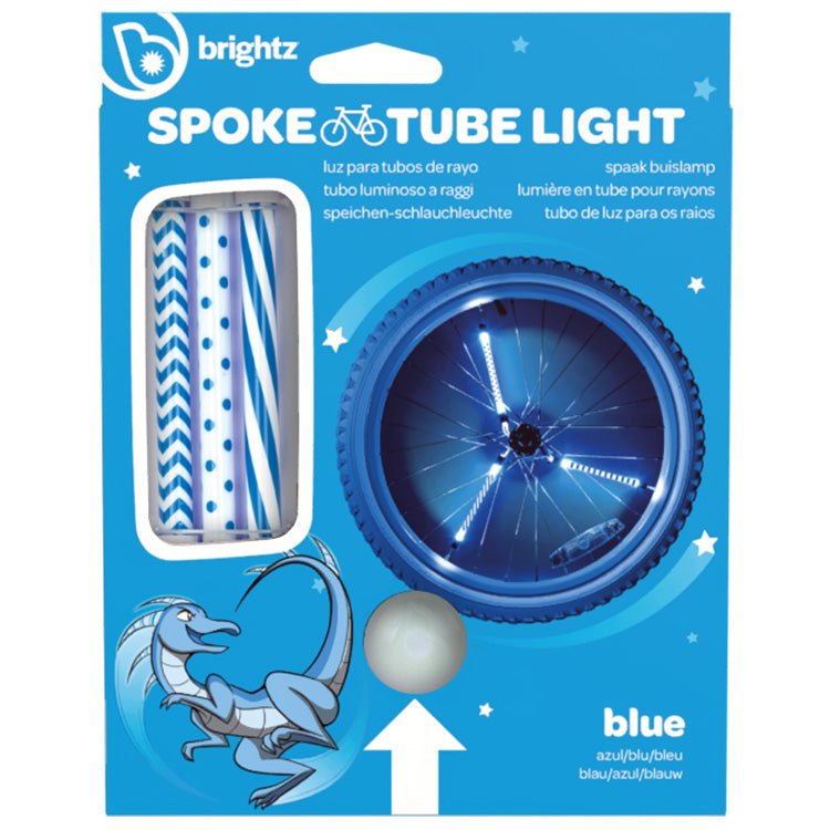 Fietsaccessoire Spaaklichtjes Spoke Tube Light - Blue Pattern - Fietsaccessoires Brightz - In den Olifant