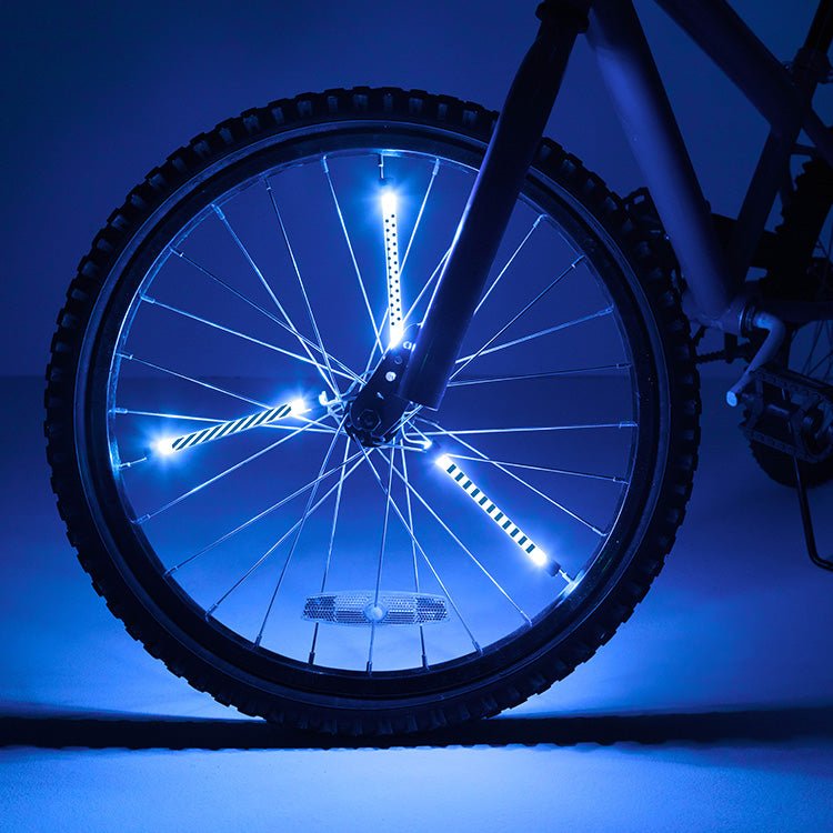 Fietsaccessoire Spaaklichtjes Spoke Tube Light - Blue Pattern - Fietsaccessoires Brightz - In den Olifant