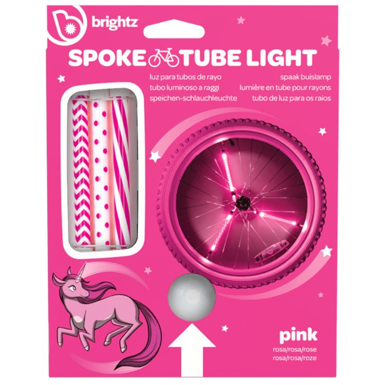 Fietsaccessoire Spaaklichtjes Spoke Tube Light - Pink Pattern - Fietsaccessoires Brightz - In den Olifant