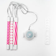 Fietsaccessoire Spaaklichtjes Spoke Tube Light - Pink Pattern - Fietsaccessoires Brightz - In den Olifant