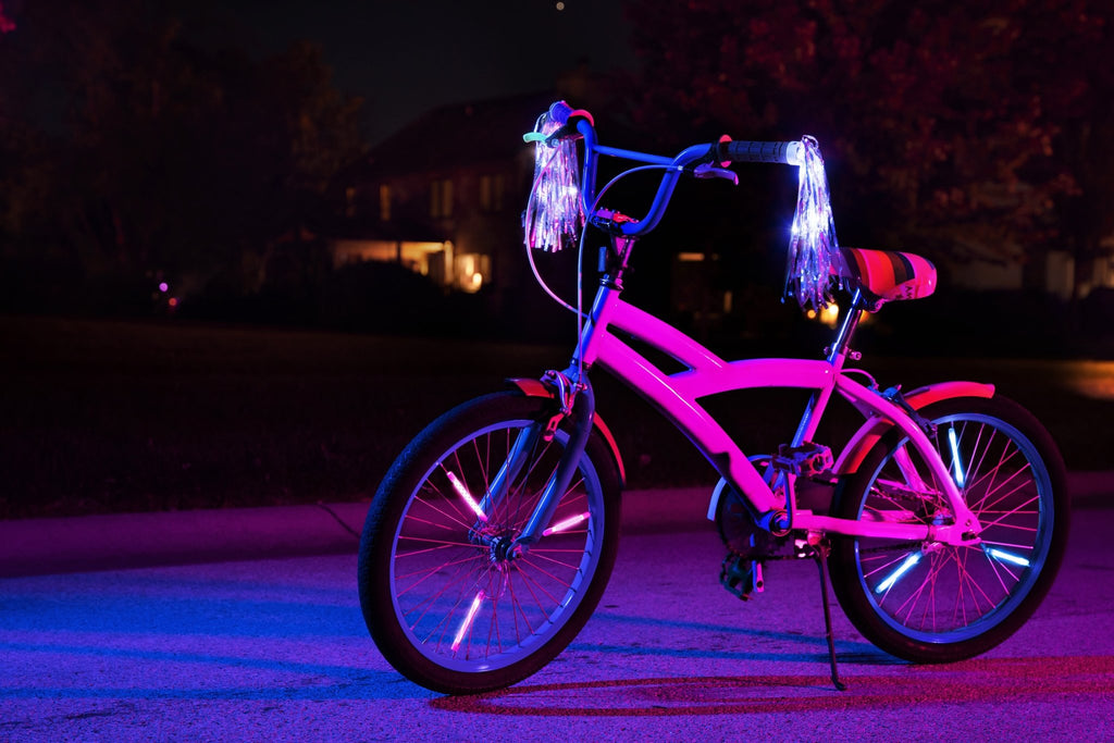 Fietsaccessoire Spaaklichtjes Spoke Tube Light - Pink Pattern - Fietsaccessoires Brightz - In den Olifant