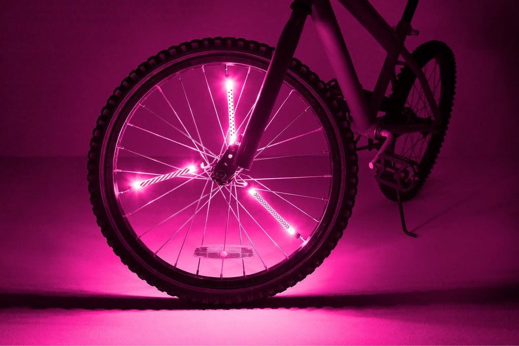 Fietsaccessoire Spaaklichtjes Spoke Tube Light - Pink Pattern - Fietsaccessoires Brightz - In den Olifant