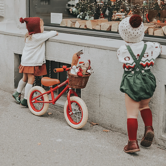 Stalen Loopfiets First Go Vintage Banwood Red