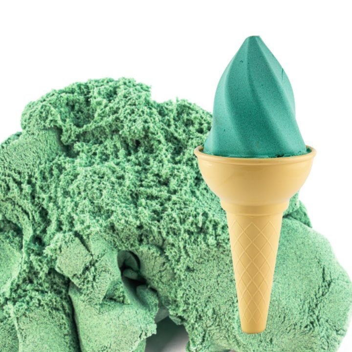 Fluffy Sand Ice Cream Shop - 4 kleuren speelzand en accessoires - Speelzand Tuban - In den Olifant