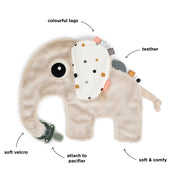 Fopspeendoekje - Cozy friend Elphee Sand - Knuffeldoekjes Done by Deer - In den Olifant