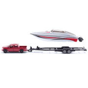 Ford F150 met speedboot 1:55 - Auto's en voertuigen Siku - In den Olifant