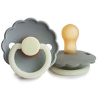 Frigg Latex Pacifiers Daisy Night French Grey & Portobello - Set of 2