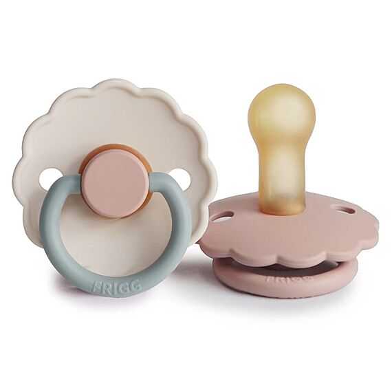 Frigg Daisy Bloom Fopspenen Latex Blush/Cotton Candy - Set Van 2 - Fopspeentjes Frigg - In den Olifant