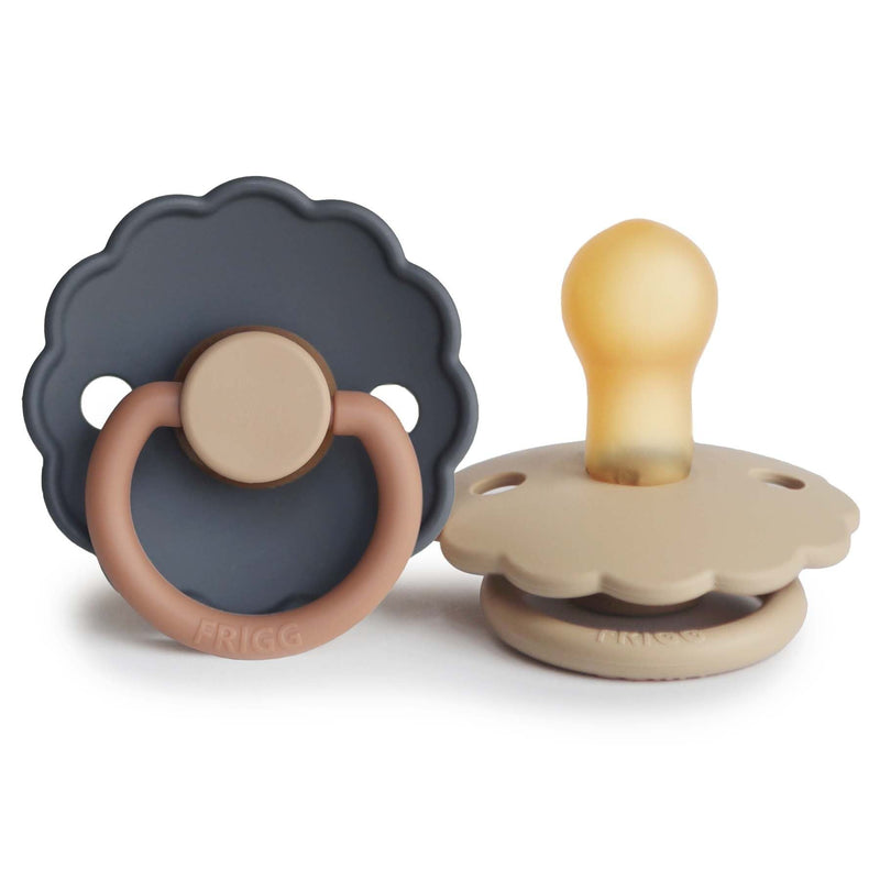 Frigg Latex Fopspenen Daisy Blooming Aurora & Croissant - Set Van 2 - Fopspeentjes Frigg - In den Olifant