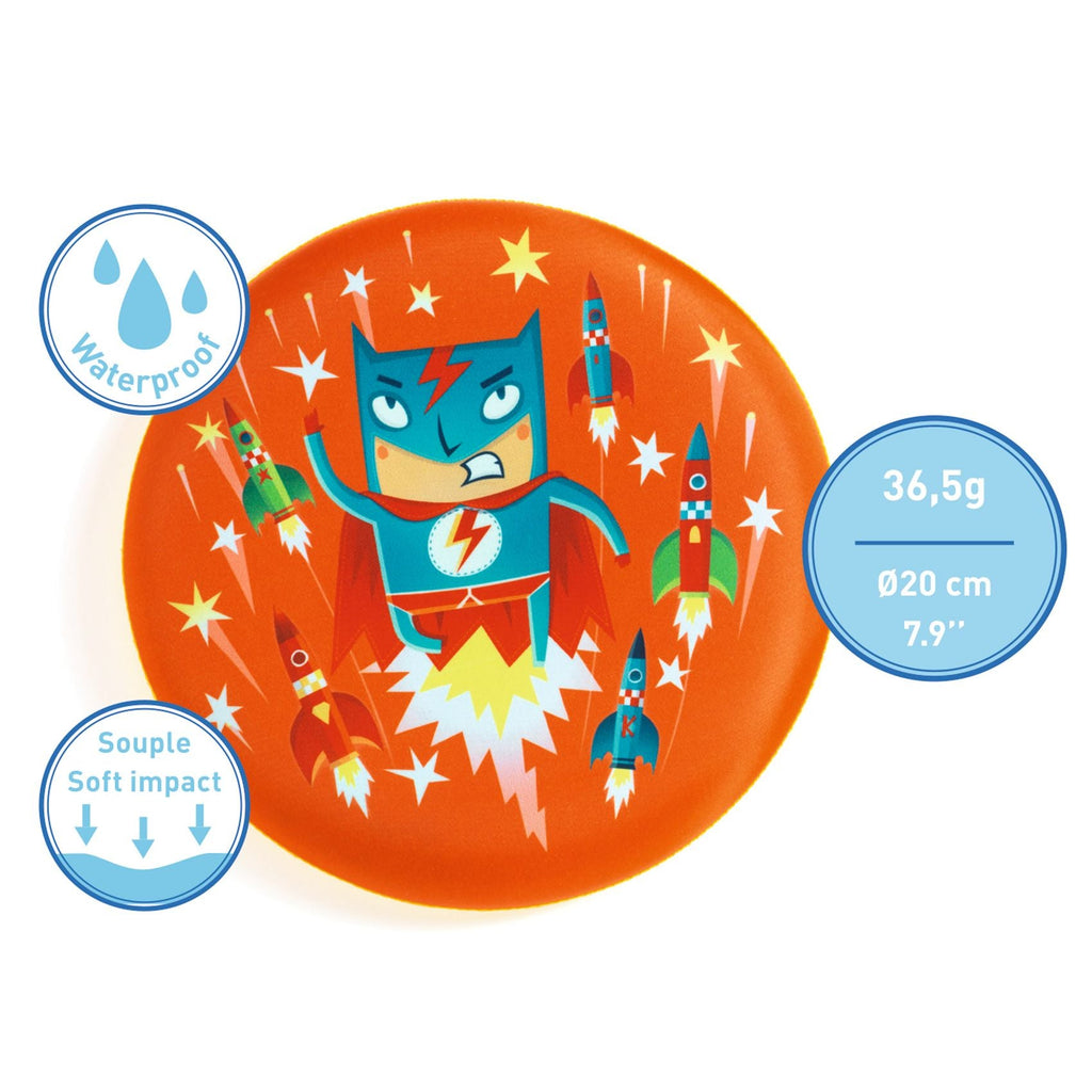 Frisbee Flying Hero - Actief buitenspeelgoed Djeco - In den Olifant