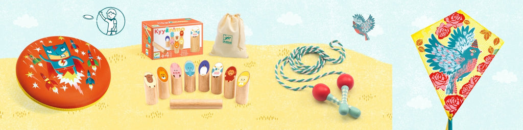 Frisbee Flying Hero - Actief buitenspeelgoed Djeco - In den Olifant