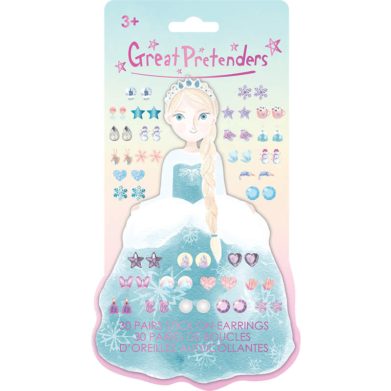 Frosty Sister Stick - on Earrings - set van 30 - Kindersieraden Great Pretenders - In den Olifant