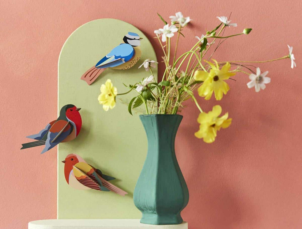 Muurdecoratie Wall Art Garden Birds - Robins