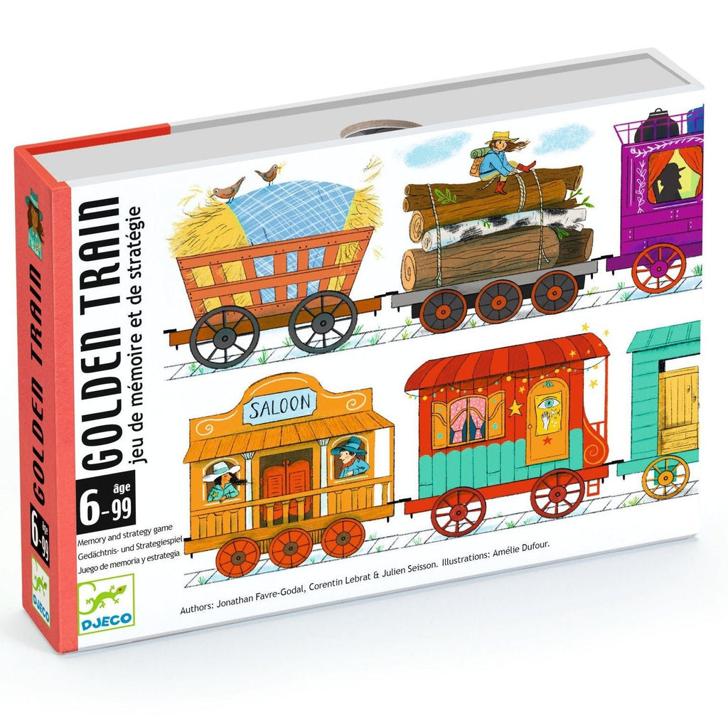 Geheugenspel met kaarten - Golden train - Kaartspellen Djeco - In den Olifant