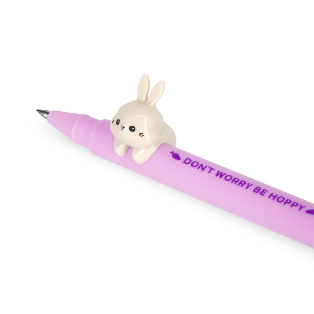 Gel Pen With Animal Decoration - Lovely Friends - Bunny - Schrijfwaren Legami - In den Olifant