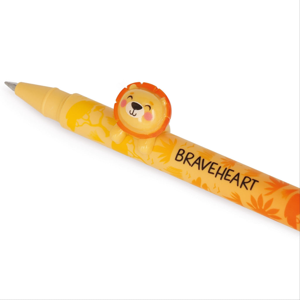 Gel Pen With Animal Decoration Lovely Friends - Lion - Schrijfwaren Legami - In den Olifant