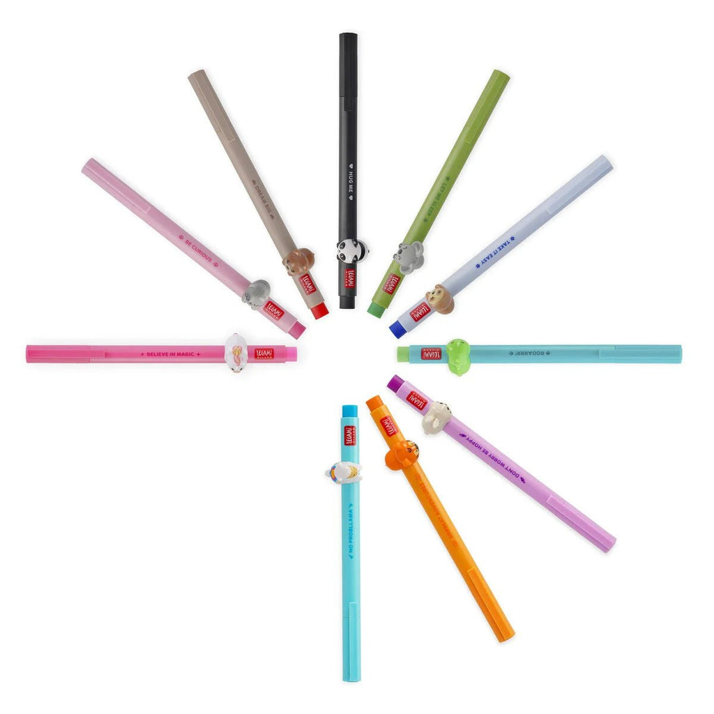 Gel Pen With Animal Decoration Lovely Friends - Llama - Schrijfwaren Legami - In den Olifant