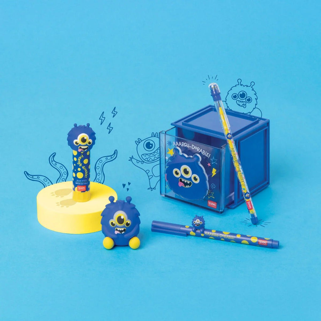 Gel Pen With Animal Decoration Lovely Friends Monster - Schrijfwaren Legami - In den Olifant