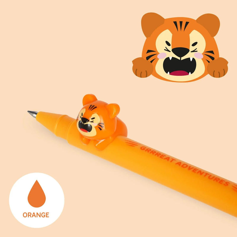 Gel Pen With Animal Decoration Lovely Friends - Tiger - Schrijfwaren Legami - In den Olifant