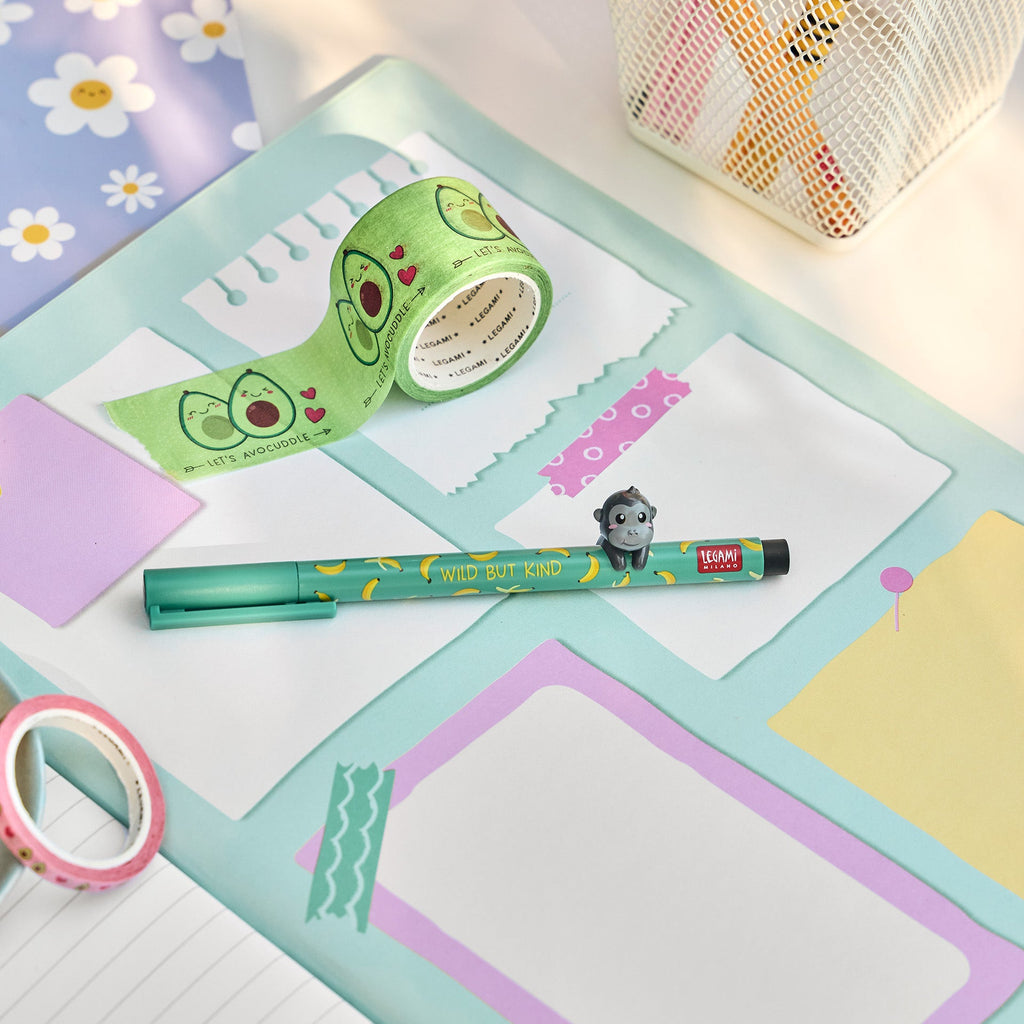 Gelpen Lovely Friends - Gorilla - Schrijfwaren Legami - In den Olifant