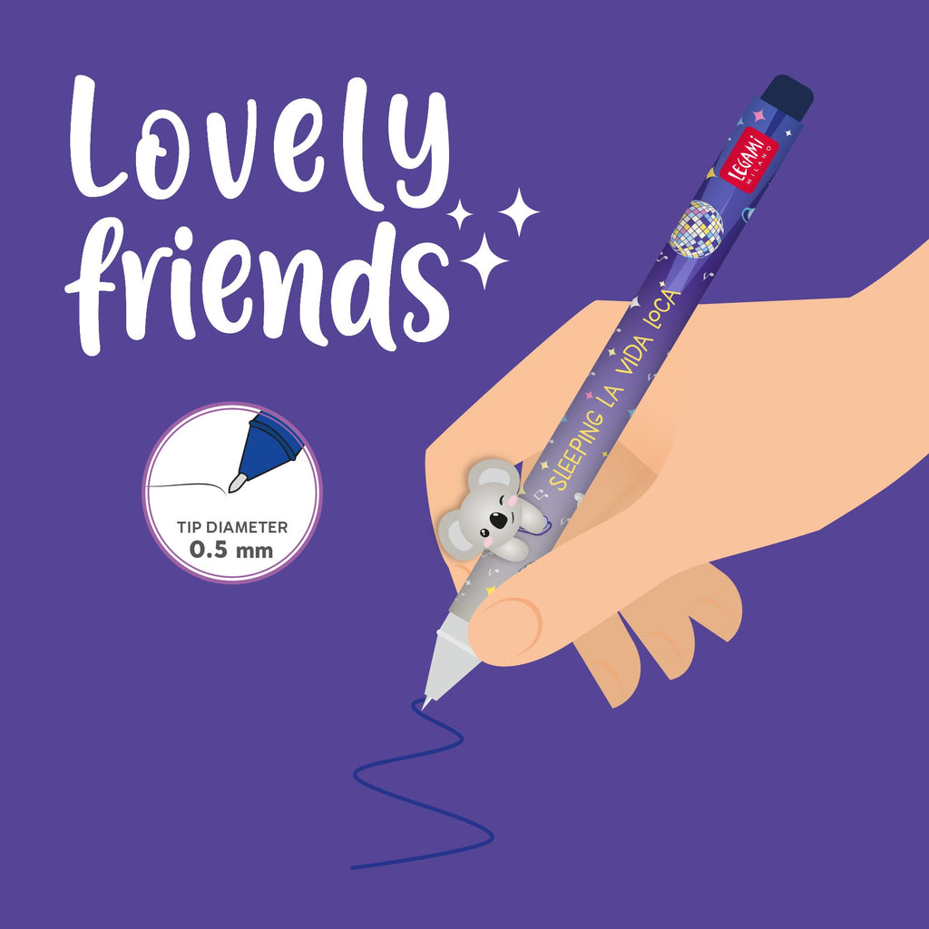 Gelpen Lovely Friends - Koala - Schrijfwaren Legami - In den Olifant