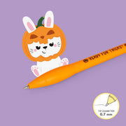 Gelpen met lichtje Writing is Magic - Konijn - Schrijfwaren Legami - In den Olifant