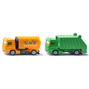 Gemeenteset veegwagen en vuilniswagen - set van 2 - Auto's en voertuigen Siku - In den Olifant