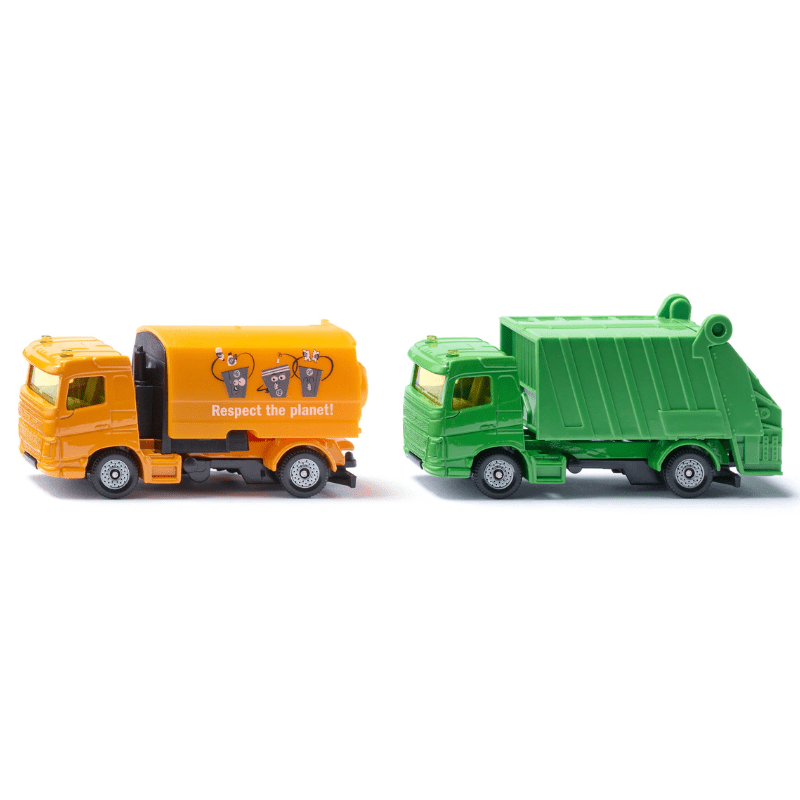 Gemeenteset veegwagen en vuilniswagen - set van 2 - Auto's en voertuigen Siku - In den Olifant