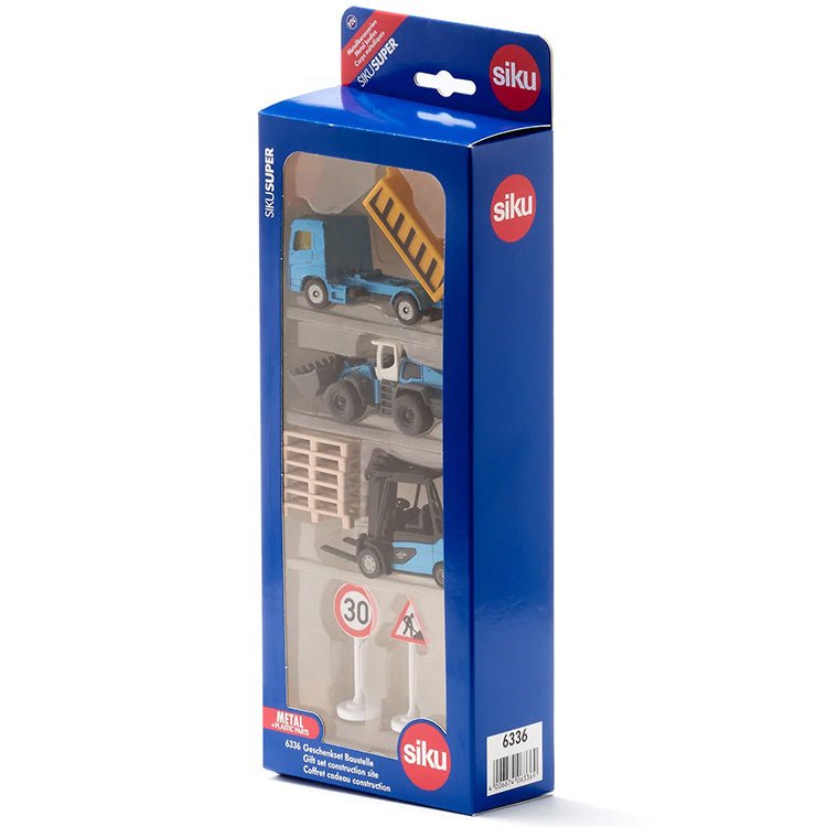 Geschenkset Bouwplaats - set van 7 - Auto's en voertuigen Siku - In den Olifant