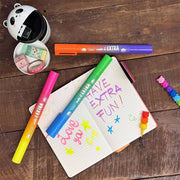 Geurende XL markeerstift Make It Extra Geel + Roze - 24,5 cm - Schrijfwaren Legami - In den Olifant