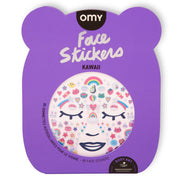 Gezichtstickers Face Stickers Kawai - Kinderschmink en tattoos Omy - In den Olifant