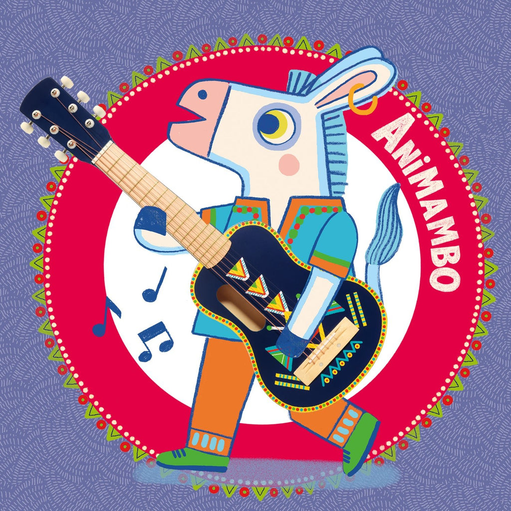 Gitaar met 6 metalen snaren Animambo - Muziekinstrumenten Djeco - In den Olifant