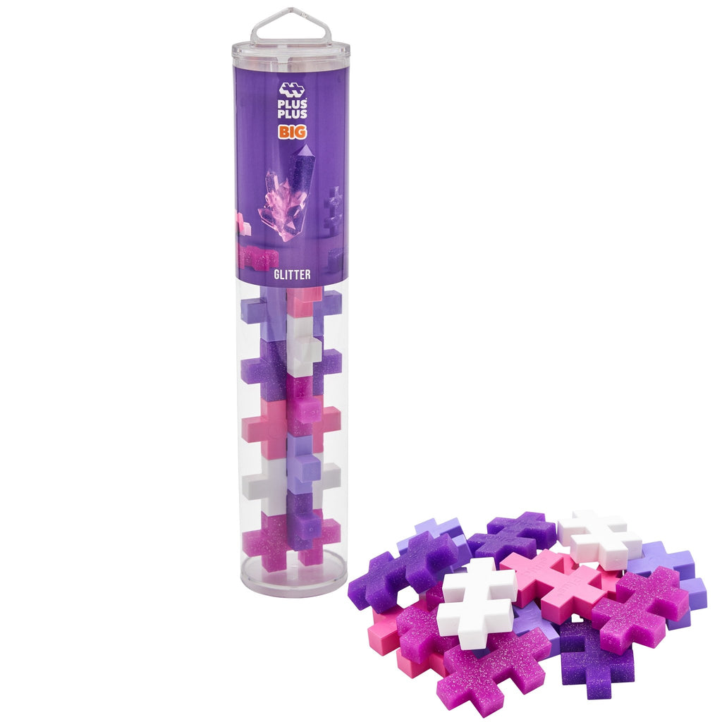 Glitter Tube Plus - Plus BIG - 15 bouwstenen - Bouwsets Plus Plus - In den Olifant