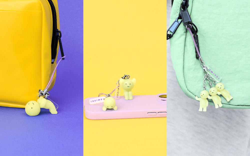 Glow in the dark hangertje Smiski strap serie 3 - Sleutelhangers Smiski - In den Olifant