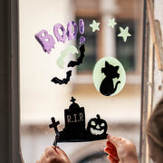 Glow-in-the-dark raamstickers Window-Glow - Boo! - Stickers en stickersets Legami - In den Olifant
