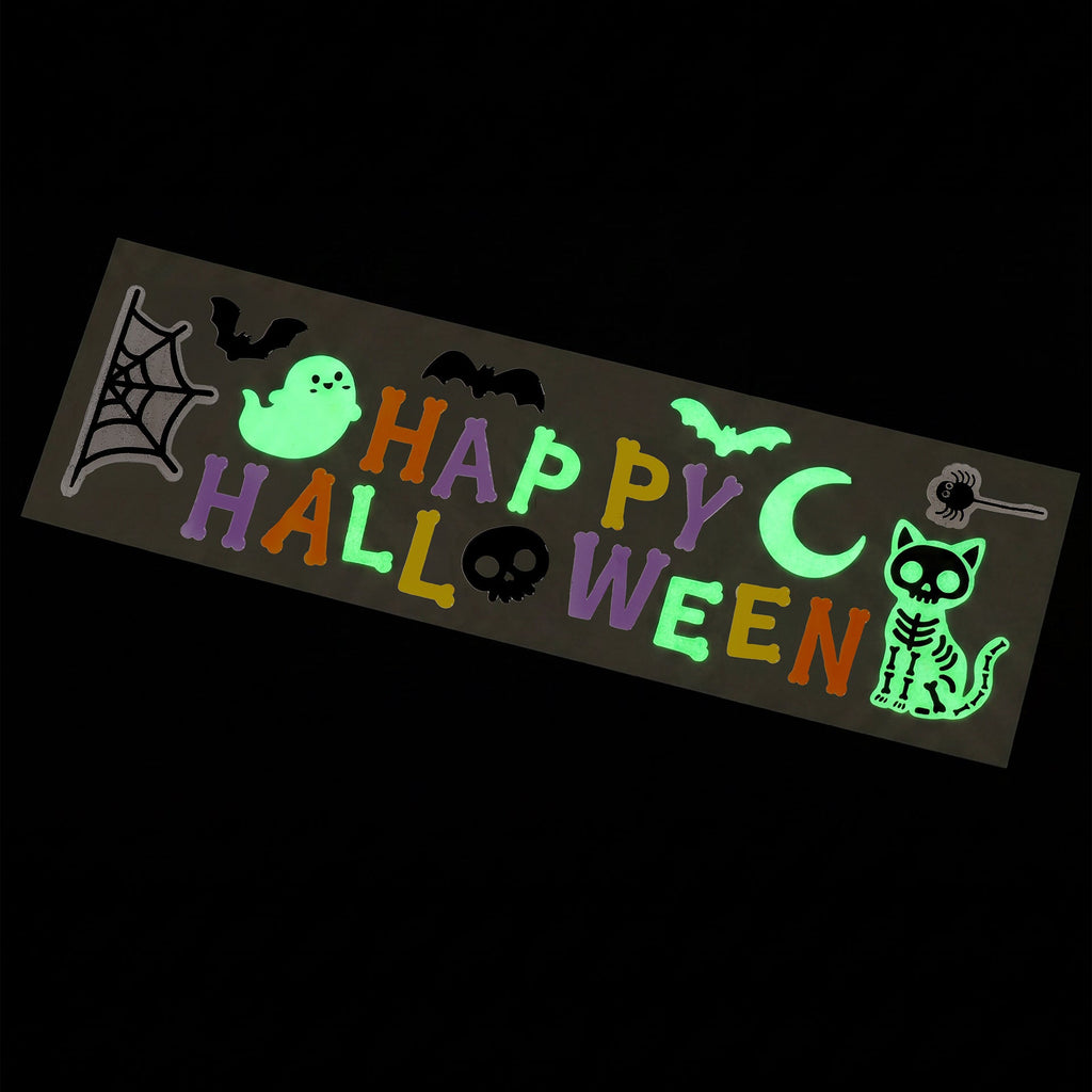 Glow-in-the-dark raamstickers Window-Glow - Happy Halloween - Stickers en stickersets Legami - In den Olifant