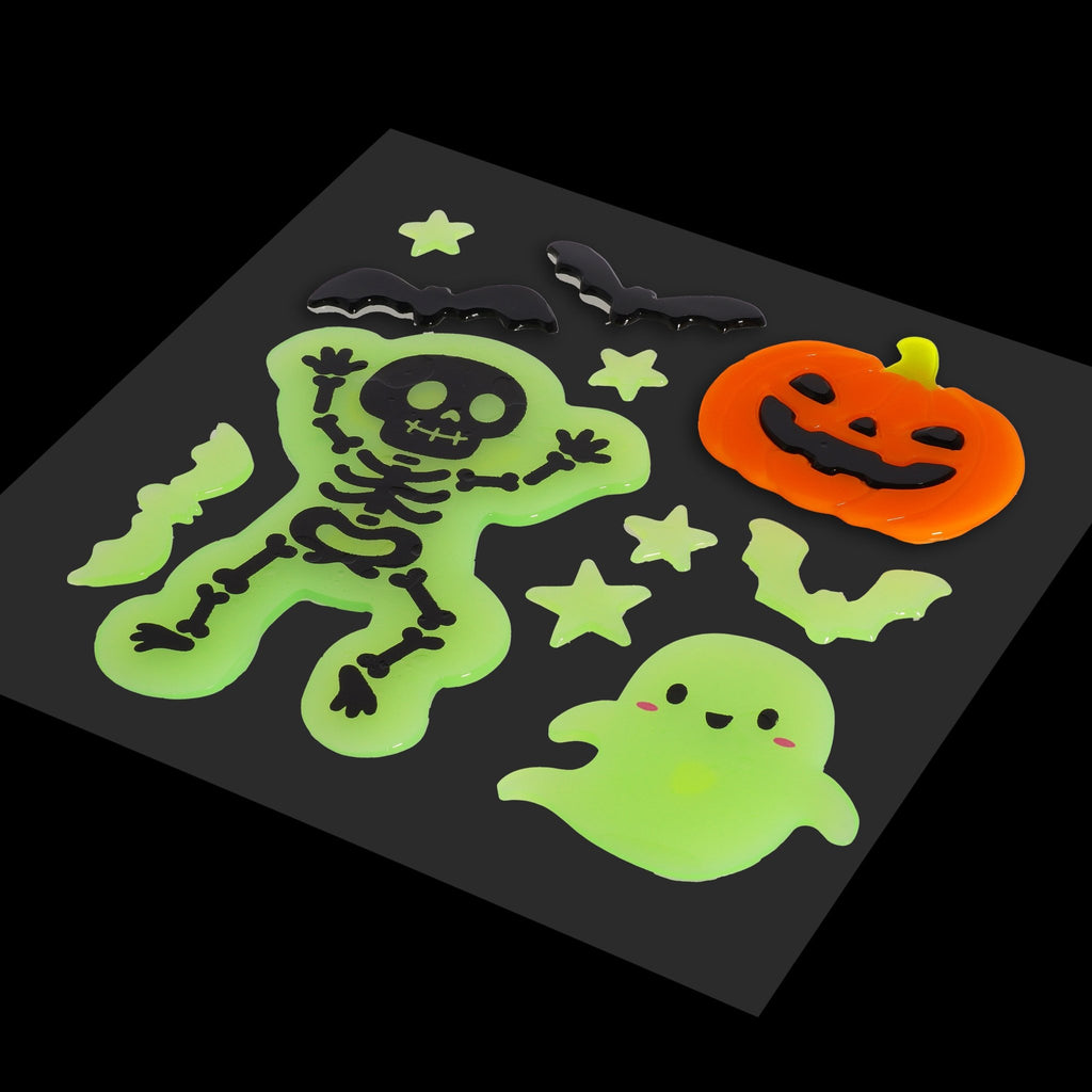 Glow-in-the-dark raamstickers Window-Glow - Skelet - Stickers en stickersets Legami - In den Olifant
