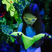 Glow in the dark slijm Jiggly Fluo Glow groen - 430 g - Sensorisch speelgoed Tuban - In den Olifant