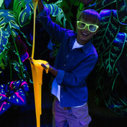 Glow in the dark slijm Jiggly Fluo Glow oranje - 430 g - Sensorisch speelgoed Tuban - In den Olifant