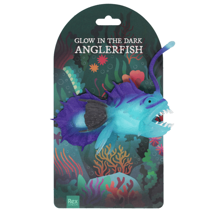 Glow in the dark squishy toy - Angler fish - Speelfiguren REX London - In den Olifant