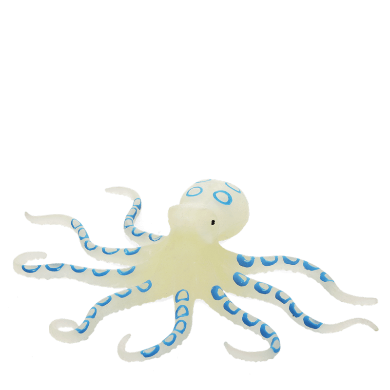 Glow in the dark squishy toy - Octopus - Speelfiguren REX London - In den Olifant