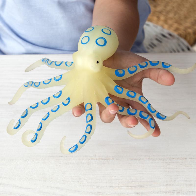 Glow in the dark squishy toy - Octopus - Speelfiguren REX London - In den Olifant