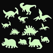 Glow in the dark stick - on shapes Dinosaurs - set van 24 - Muurdecoratie REX London - In den Olifant