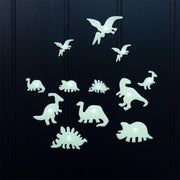 Glow in the dark stick - on shapes Dinosaurs - set van 24 - Muurdecoratie REX London - In den Olifant