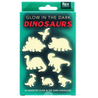 Glow in the dark stick - on shapes Dinosaurs - set van 24 - Muurdecoratie REX London - In den Olifant