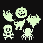 Glow in the dark stick - on shapes - Spooky - set van 12 - Muurdecoratie REX London - In den Olifant
