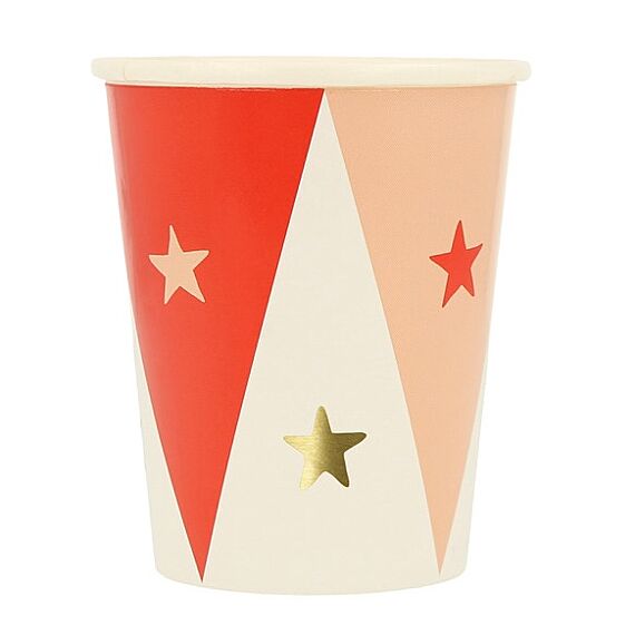 Feestbekers Circus Cups - Set Van 8